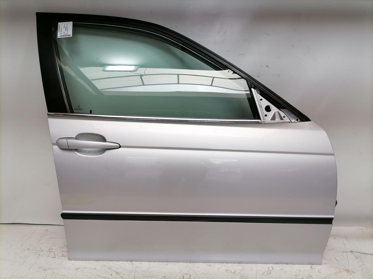 BMW 3er E46 original T&uuml;r vorn rechts 354 Titansilber Rohbau Bj.2002